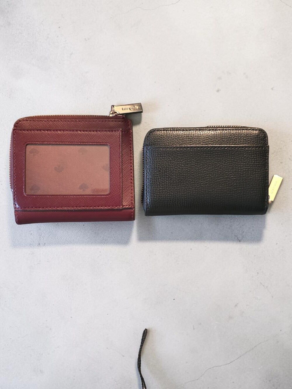 Euc kate spade  Zip Wallet  in Burgundy Or Black - Picture 2 of 2